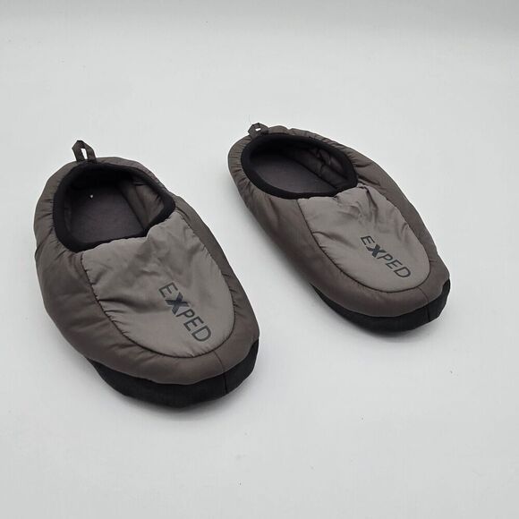 Exped Slippers Womens Small 6 7 8 Gray Camp Puffer Insulated Synthetic Puffy - Picture 4 of 11